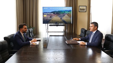 Zakir İbrahimov “Yüksəliş”in qalibi ilə görüşdü - FOTO