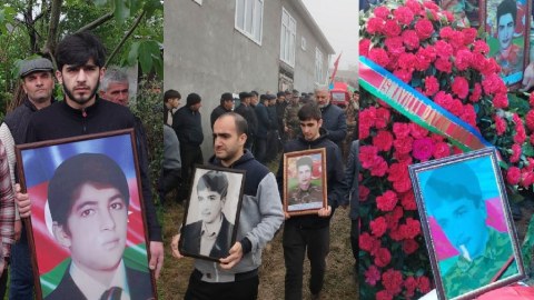 Daha 3 şəhidimiz dəfn olundu - FOTOLAR
