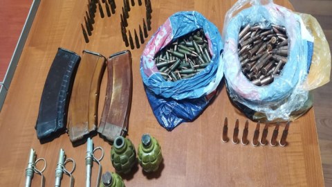 Oğuzda 3 qumbara aşkarlandı - FOTO