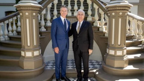 Ermənistan prezidenti Kaliforniya qubernatoru ilə GÖRÜŞDÜ