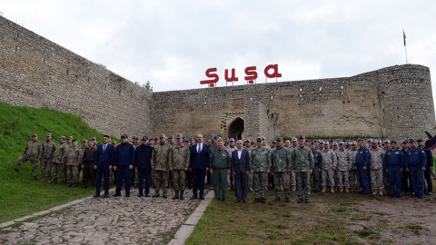 Hikmət Mirzəyev Türkiyə hərbçilərini Şuşaya apardı - FOTOLAR