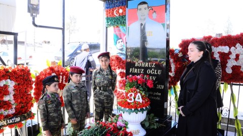 Naftalanda Şəhid Bəhruz Quliyev yad edildi - FOTOLAR