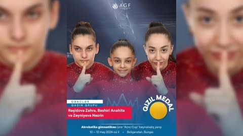 Gimnastlarımız Avropada 4 medal qazandı 