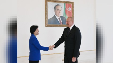 İlham Əliyev Ümumçin Komitəsinin sədr müavinini qəbul edib 