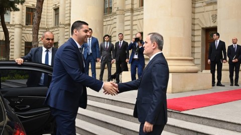 Ceyhun Bayramov ATƏT-in sədri ilə görüşüb - FOTO