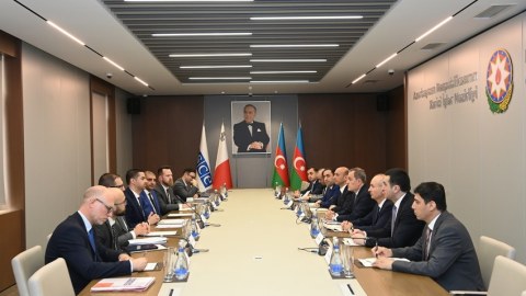 Ceyhun Bayramovun ATƏT-in sədri ilə geniş tərkibdə görüşü keçirilib