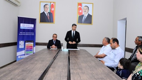 Naftalanda növbəti səyyar qəbul keçirilib - FOTO