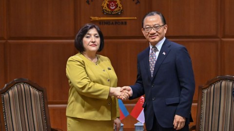 Sahibə Qafarova Sinqapur parlamentinin sədri ilə görüşdü - FOTO