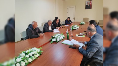 Fuad Sadıqov Ağdamda vətəndaşları qəbul edib - FOTO