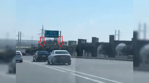 Aeroport yolunda yarışan sürücülər saxlanıldı - VİDEO