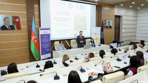 UNEC-də "Miqrasiya" dərsliyinin təqdimatı keçirilib - FOTO
