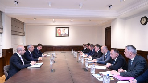 Samir Nuriyev Belarus Baş nazirinin müavini ilə görüşdü - FOTO