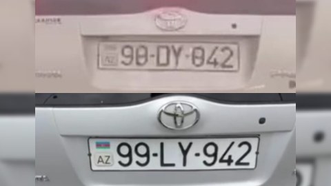Maşınının nömrəsini dəyişən sürücü həbs edildi