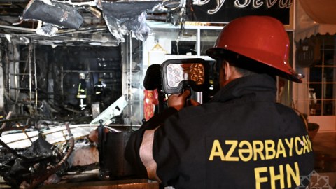 Nazirlik "Ağ çiçəyim"dəki yanğınla bağlı məlumat yaydı