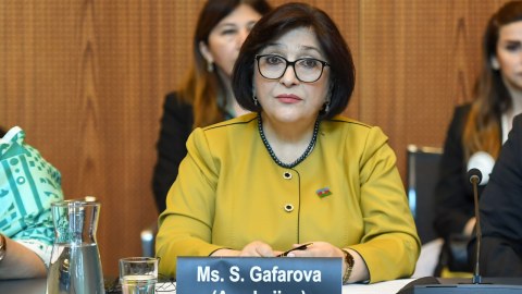 Spiker Parlament Sədrlərinin 6-cı Dünya Konfransının Təşkilat Komitəsinin iclasında - FOTO