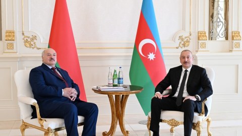 Bakıda Lukaşenkonun şərəfinə ziyafət verildi