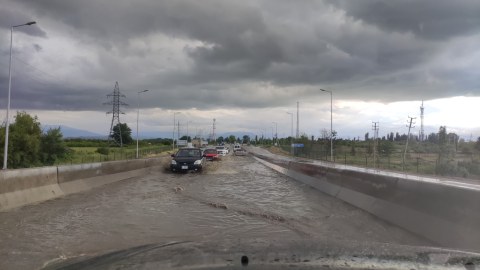 Xaçmaz-Quba yolunda problem yarandı - FOTOLAR