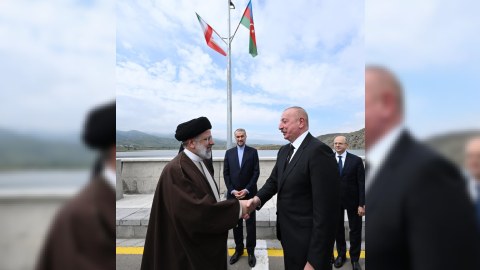 Sərhəddə İlham Əliyev və İbrahim Rəisinin görüşü olub - YENİLƏNİB-2