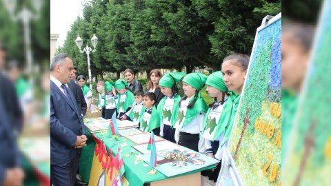 Goranboyda rəsm və əl işləri sərgisi təşkil olunub - FOTO