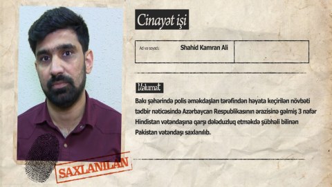Hindistan vətəndaşlarına qarşı dələduzluq edən pakistanlı SAXLANILDI