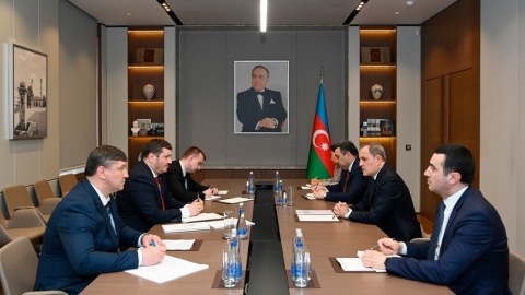 Ukraynanın yeni səfiri Ceyhun Bayramovla görüşdü
