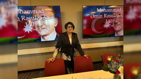 Rəsulzadə İsveç Krallığında yad edildi - FOTO 