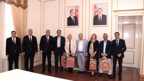 Buxara Yəhudiləri Konqresinin nümayəndə heyəti Bakıda - FOTOLAR
