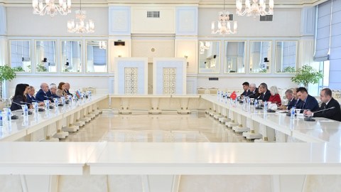 Əhliman Əmiraslanov Türkiyə nümayəndə heyəti ilə görüşüb