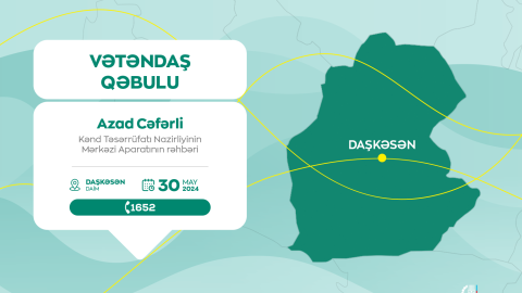 Azad Cəfərli Daşkəsəndə vətəndaşlarla görüşəcək