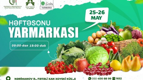 Həftəsonu “Kənddən Şəhərə” yarmarkası təşkil ediləcək