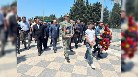 Şəhid Elməddin Abbasov Sumqayıtda dəfn olunub - FOTO
