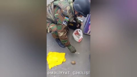 Əhmədlidə xeyli silah-sursat aşkarlandı - VİDEO