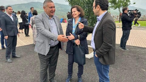 Fransa səfiri Laçına getdi - FOTOLAR