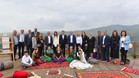 Diplomatların Laçın şəhərinə səfəri başa çatıb - FOTOLAR