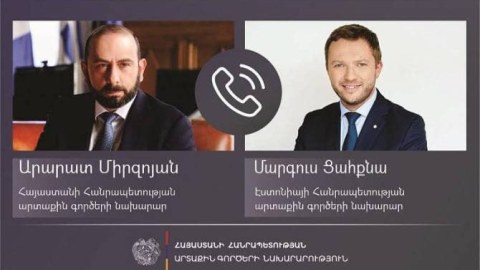 Mirzoyan Estoniya XİN başçısı ilə delimitasiyanı müzakirə edib