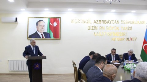 Goranboyda Ağsaqqallar Şurasının hesabat iclası keçirilib - FOTO