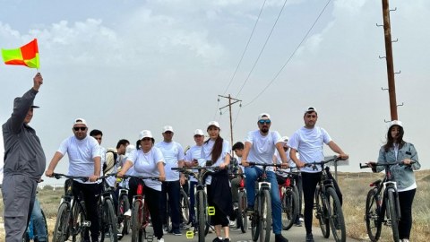 Abşeron Milli Parkında velomarafon təşkil olunub - FOTO
