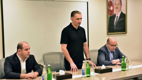 Cüdo federasiyasının prezidenti dünya çempionları ilə görüşdü
