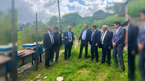 Aparat rəhbəri Daşkəsəndə vətəndaşları qəbul edib - Təsərrüfatlara başa çəkib