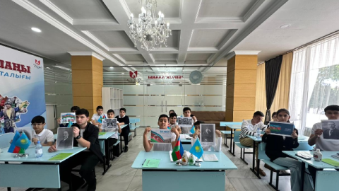 Şimkənddə Müstəqillik Gününə həsr olunmuş açıq dərs keçirilib - FOTOLAR