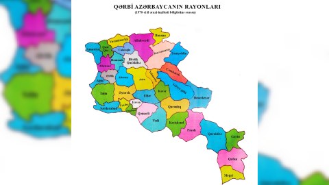 Qərbi Azərbaycan rayonlarının XƏRİTƏSİ