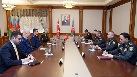 Azərbaycanla Türkiyə hərbi əməkdaşlığı müzakirə olundu - FOTO