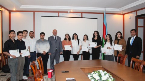 Azərbaycan Texnologiya Universitetinin “Brend tələbə”ləri mükafatlandırıldı