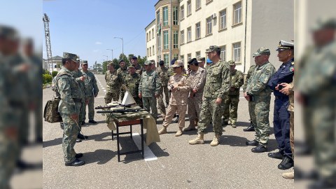 Azərbaycandakı hərbi attaşelər "N" saylı hərbi hissəyə aparıldılar