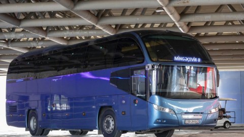 Mingəçevir-Bakı istiqaməti üzrə yeni avtobuslar istifadəyə verildi