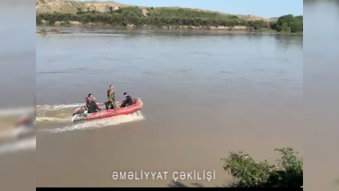 Maşınla Kürə düşən şəxslərin axtarışları davam edir  - VİDEO