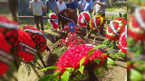 Birinci Qarabağ müharibəsinin şəhidi Şəkidə dəfn edildi - FOTOLAR
