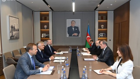 Ceyhun Bayramov Polşa XİN-in dövlət katibi ilə görüşüb - FOTO