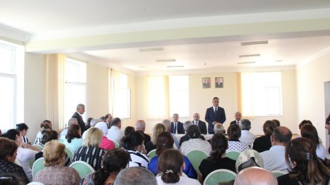 Goranboyda növbəti səyyar qəbul Xınalı kəndində keçirilib - FOTO