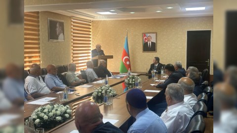 Xəzər Rayon Ağsaqqallar Şurasının hesabat konfransı - FOTO